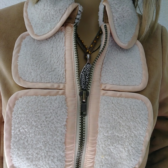 HP! 3.1 Phillip Lim Faux Suede Shearling Jacket - Picture 4 of 8